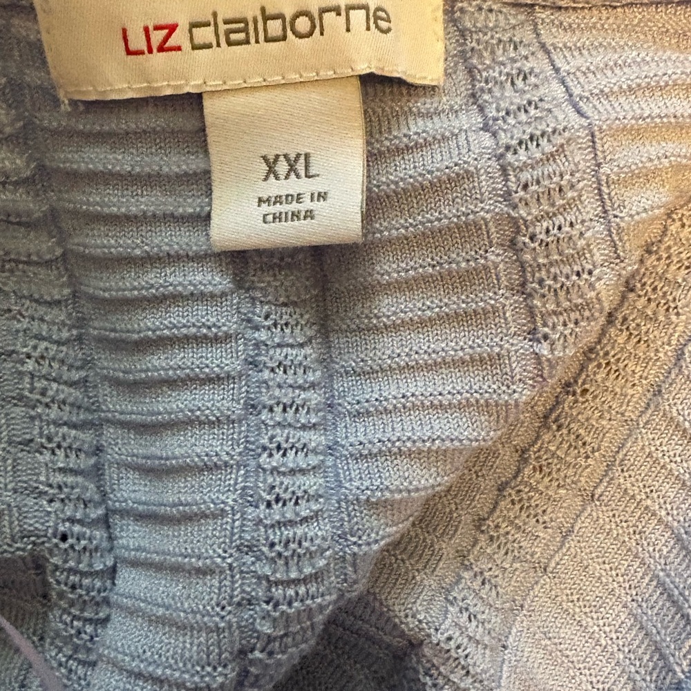Liz Claiborne Womens V Neck Long Sleeve Cardigan - Picture 8 of 8